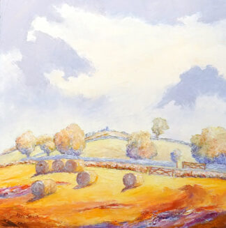 Beacon Harvest, Charnwood - a painting by Alan Stark