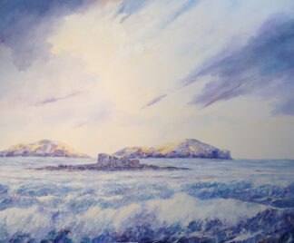 Belnahua and The Garvellechs - a painting by Alan Stark