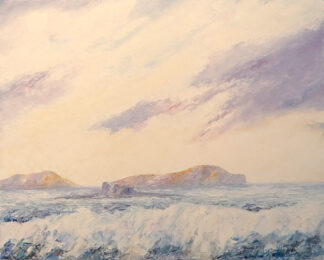 Belnahua and the Garvellachs - a painting by Alan Stark