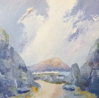 Cullipool from the Slate Quarry, Isle of Luing - a painting by Alan Stark