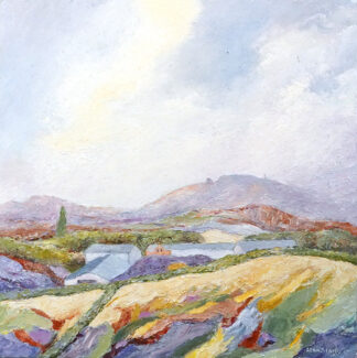 Farm, Charnwood - a painting by Alan Stark