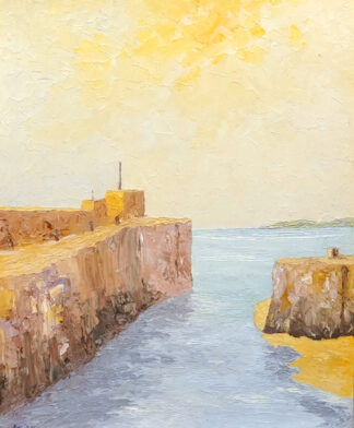 Harbour Entrance, St Andrews - a painting by Alan Stark