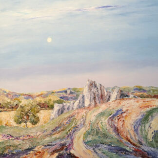 Mount St Bernards from Beacon - a painting by Alan Stark