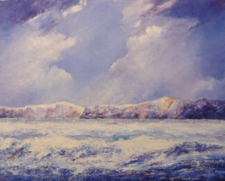 Mull from Luing, a painting by Alan Stark