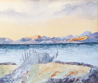 Old Pier, Black Mill Bay, Luing - A painting by Alan Stark