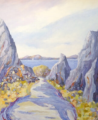 Old Slate Quarry, Luing - a painting by Alan Stark