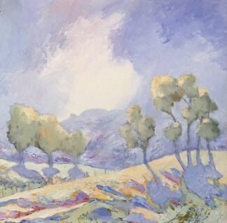 On Broombriggs Farm, Charnwood - A painting by Alan Stark